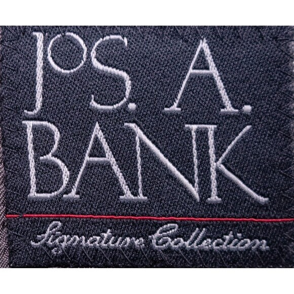 Jos A Bank Blazer Sz 46L Houndstooth Sports Coat Suit Jacket Wool 2 Button EUC - Picture 10 of 14